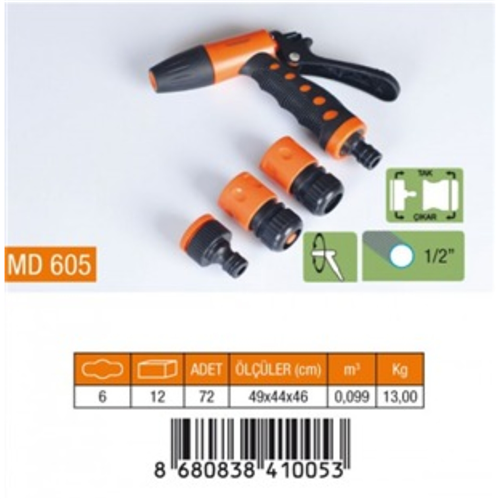 TETİKLİ TABANCA 4 PCS (12/72)